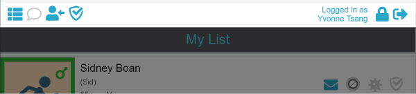 Screenshot of the list of vulnerable individuals on the community chai app.